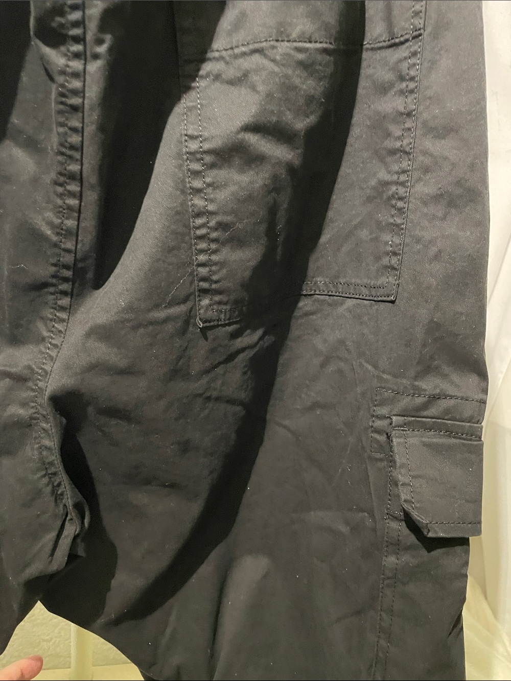 NEW π No Boundaries Black Men's Cargo Pants with Drawstring Waist - Picture 6 of 16